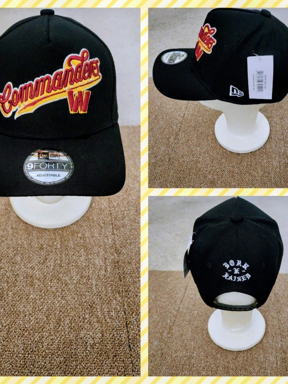 WASHINGTON COMMANDERS NFL FOOTBALL SNAPBACK HAT.